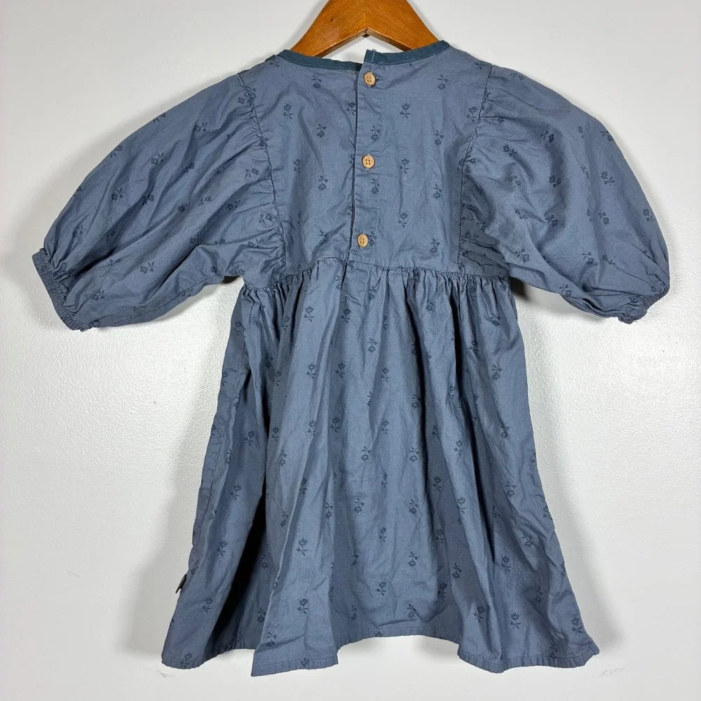 Modern Moments Gerber Dress 4T Puff Sleeve Cottage Cotton Prairie Boho Floral